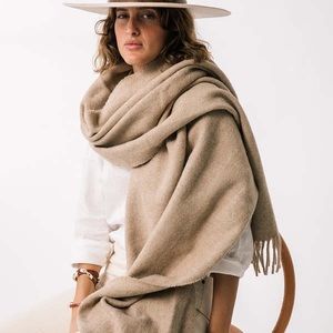 PAMPA Oversized Scarf - Sand